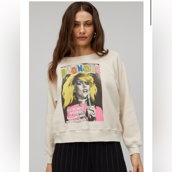 Daydreamer Tops - DAYDREAMER Blondie Showtime Raglan Crew Sweatshirt M NWOT